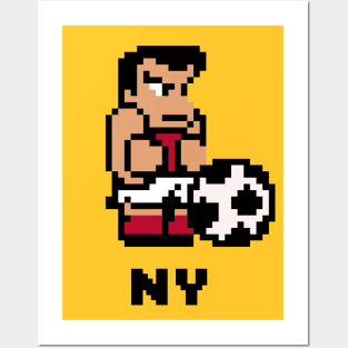 8-Bit Soccer - New York Posters and Art